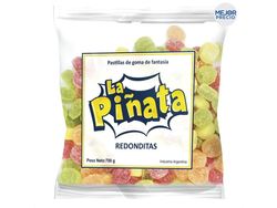 GOMA PIÑATA REDONDITAS x 700g