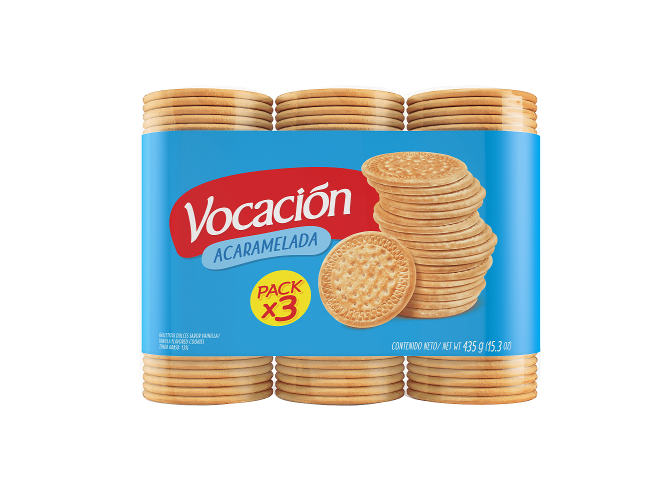 GALLETA VOCACION ACARAMELADA x 3