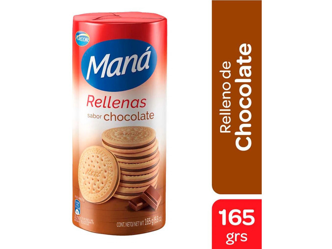 GALLETA MANA RELLENA CHOC. x 152g