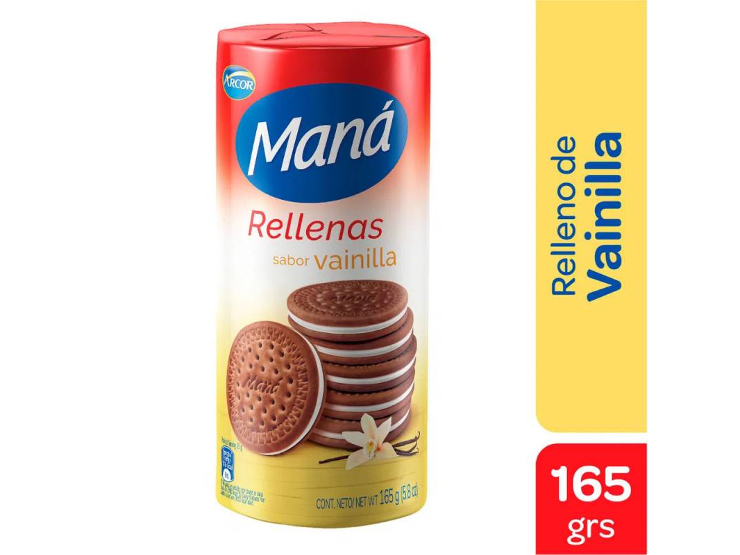 GALLETA MANA RELLENA VAINILLA. x 152g