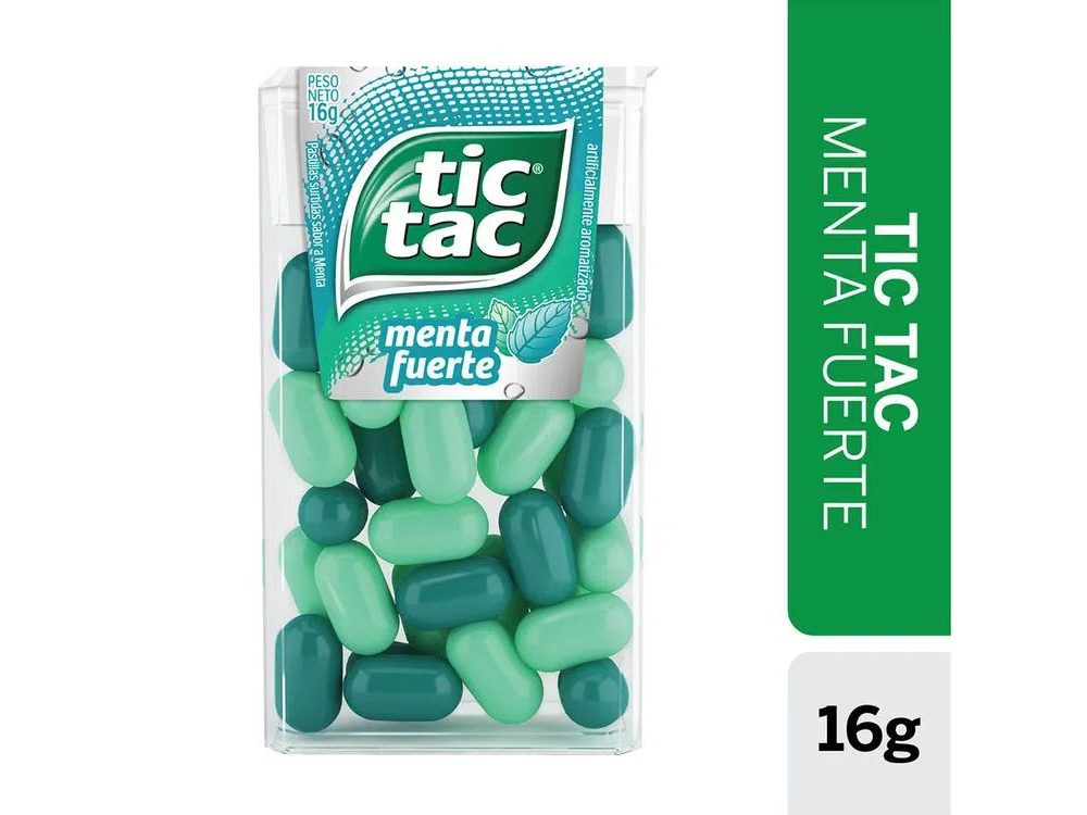 PASTILLA TIC TAC MENTA FUERTE 12x16g