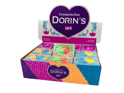 CARAMELOS  PASTILLA CORAZON DORINS x 20