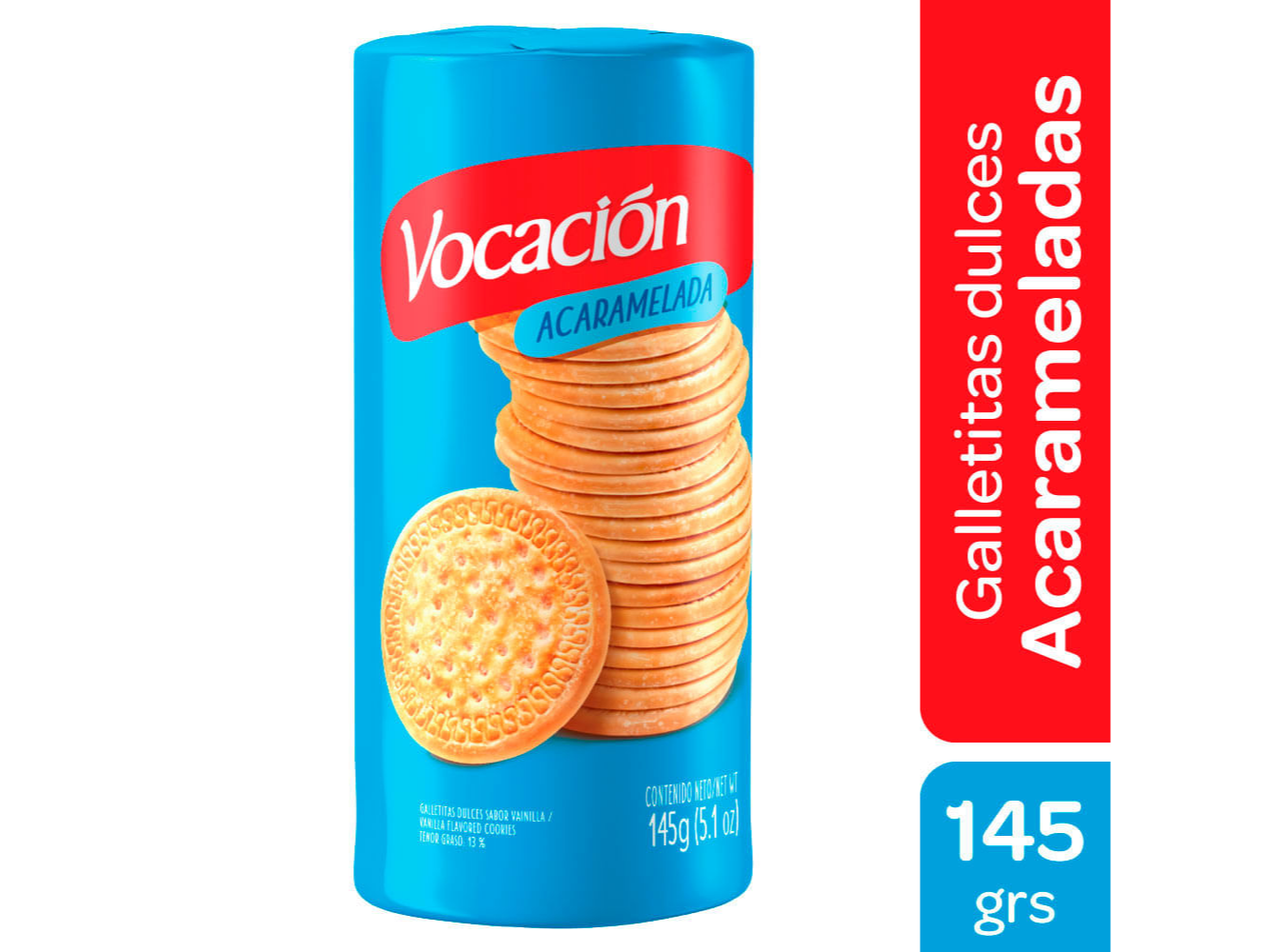 GALLETA VOCACION ACARAMELADA x 145g