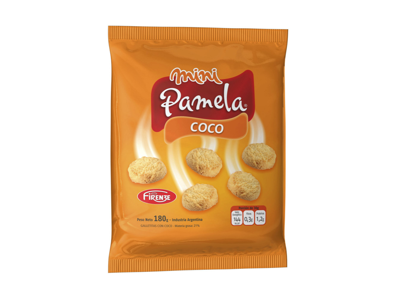 GALLETA PAMELA COCO 180g