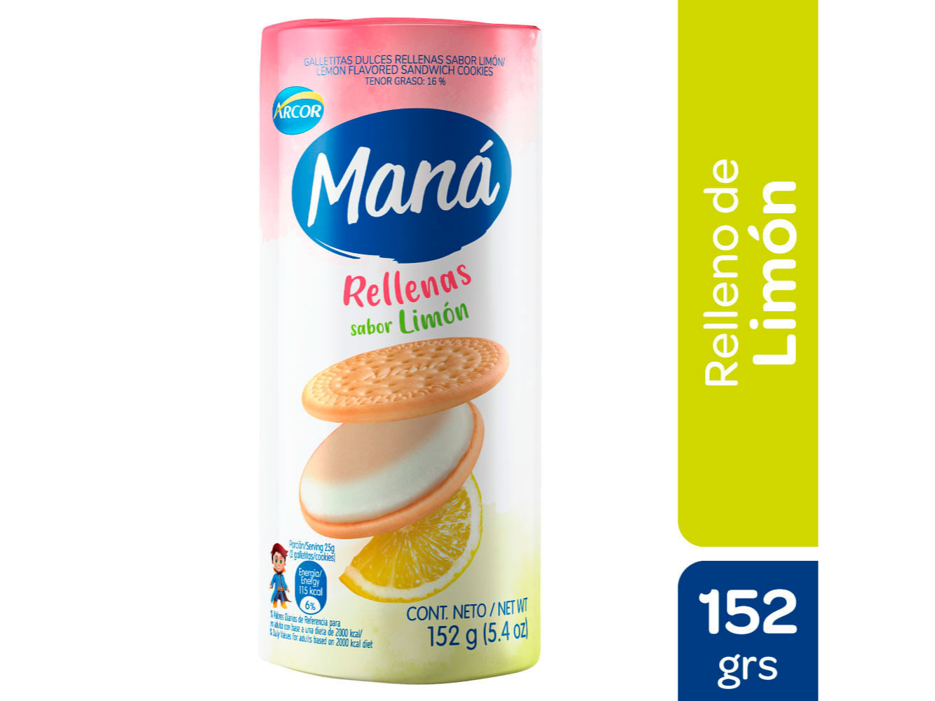 GALLETA MANA RELLENA CHOC. x 152g
