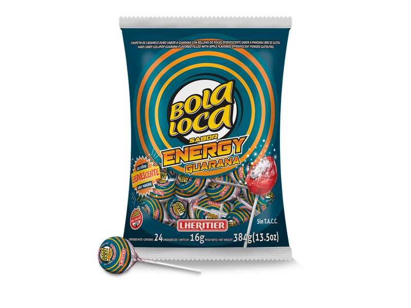 CHUPETIN BOLA LOCA ENERGY x 24