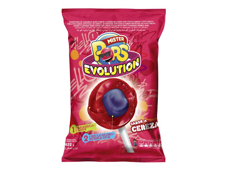 CHUPETIN EVOLUCION CEREZA C/CHICLE x 24