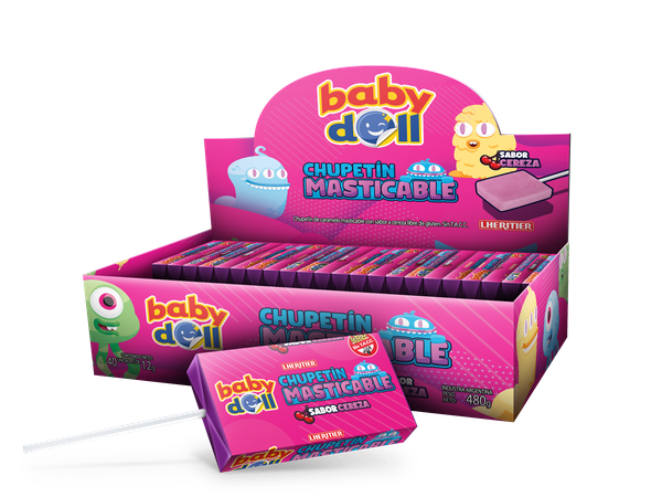 CHUPETIN BABY DOLL CEREZA x 40