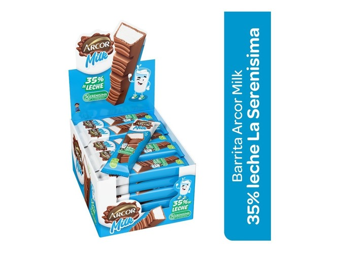 CHOCOLATE ARCOR MILK 20x12g