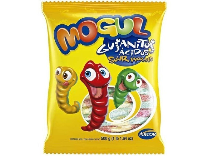 GOMA MOGUL GUSANOS ACIDOS x 500g