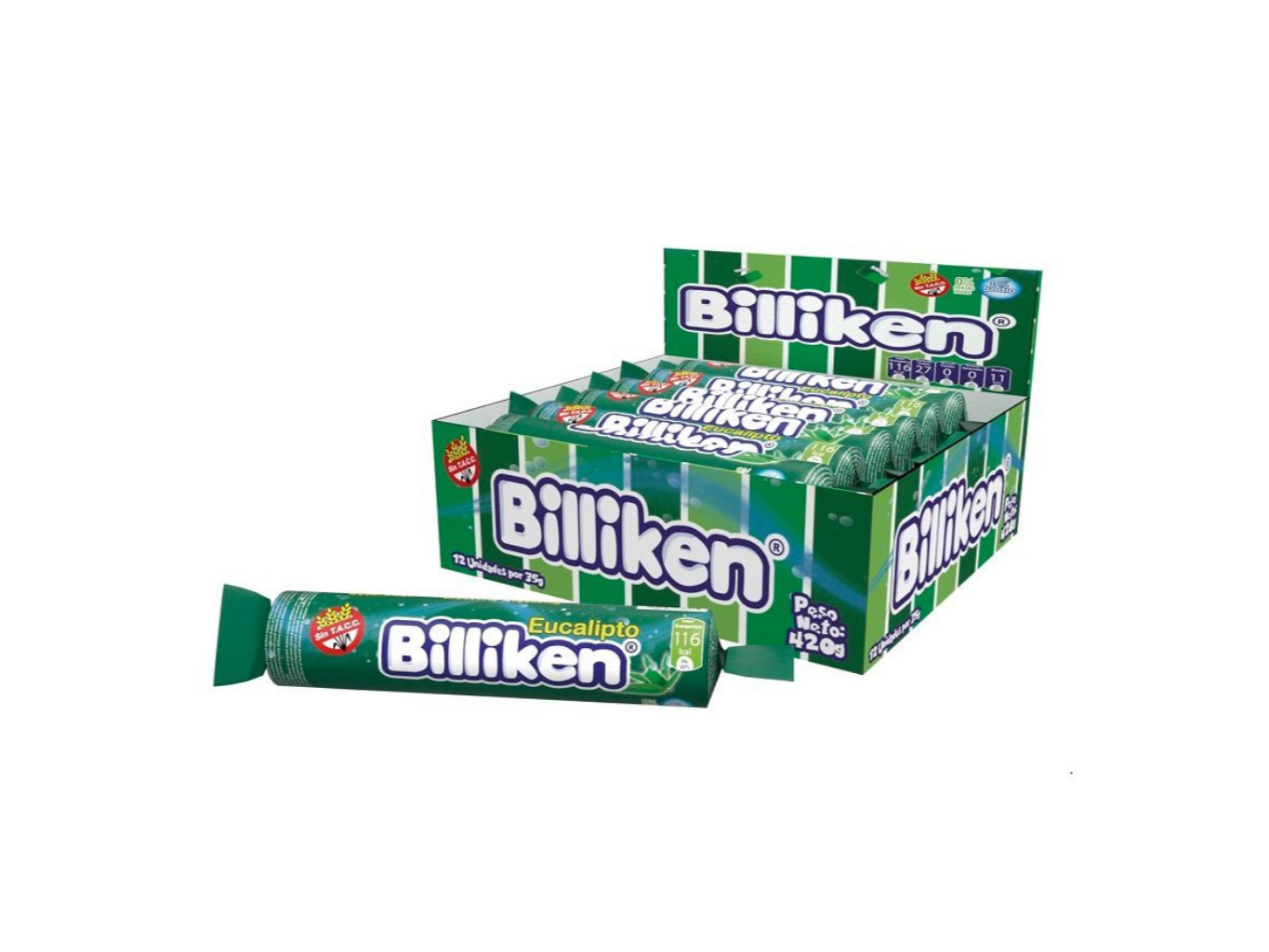 GOMA ROLLO BILLIKEN EUCALIPTO x 12