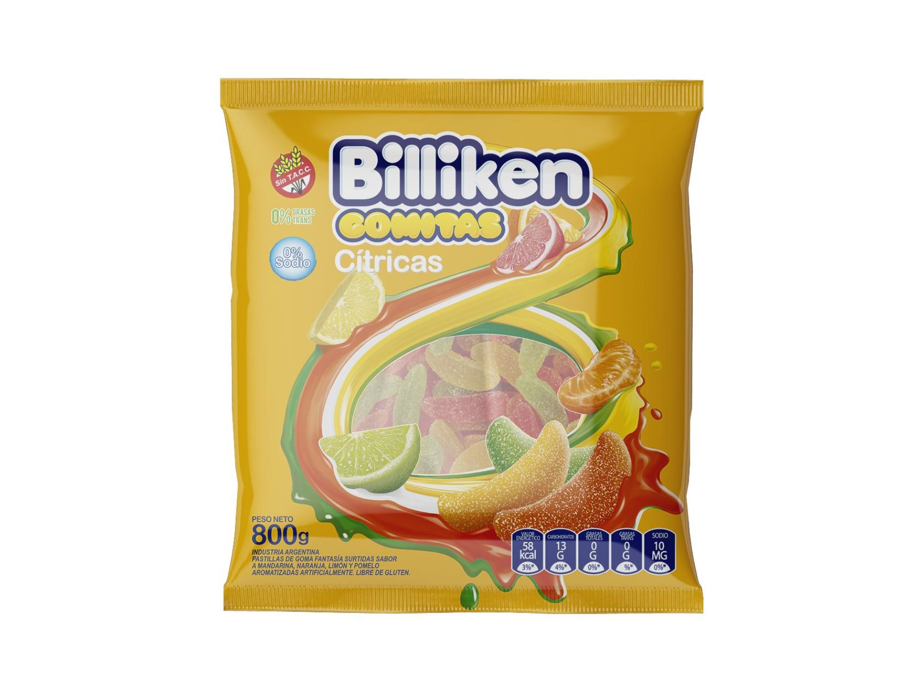 GOMA BILLIKEN BANANA CITRICA x 800g