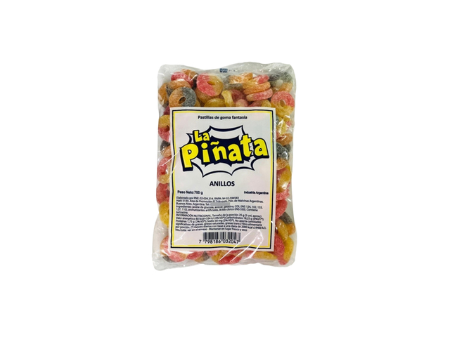 GOMA PIÑATA ANILLOS ACIDOS x 700g