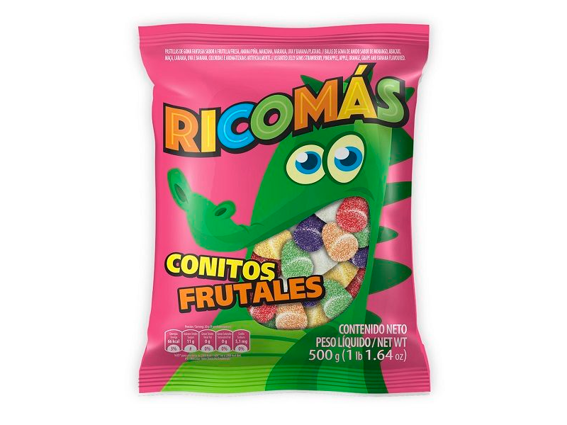 GOMA RICOMAS CONITOS FRUTALES x 500g