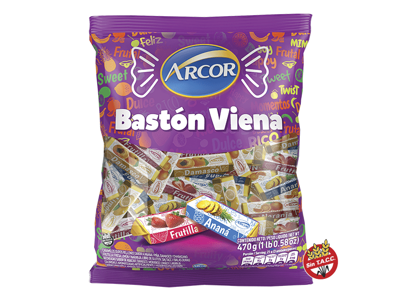 CARAMELO BASTON VIENA x 470g