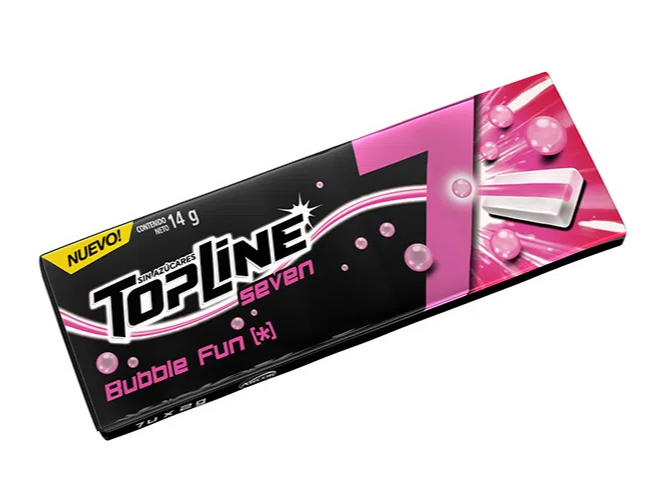 CHICLE TOP SEVEN BUBBLE x 16