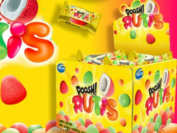 CHICLE POOSH FRUTIS x 45