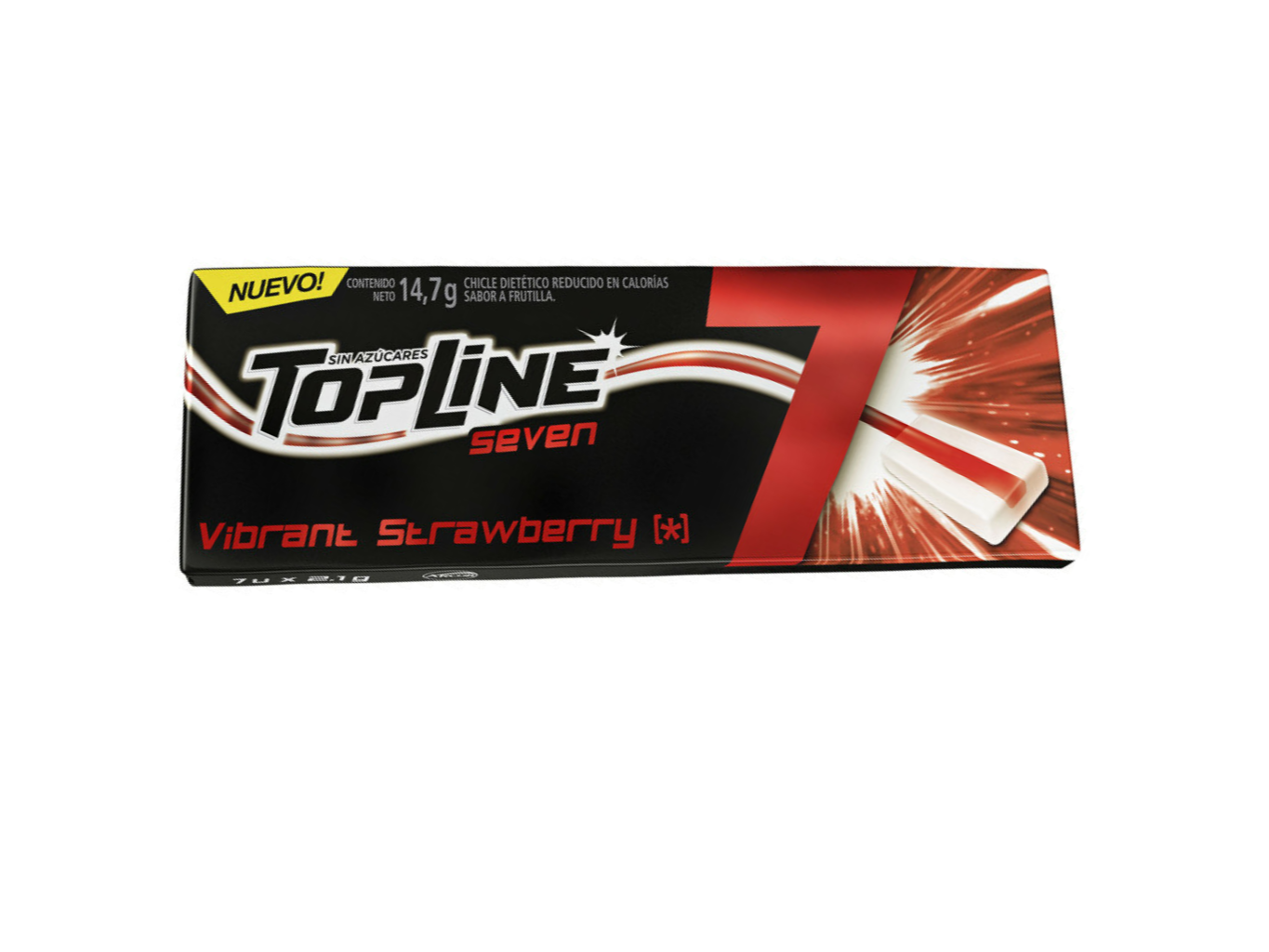 CHICLE TOP SEVEN FRUTA x 16