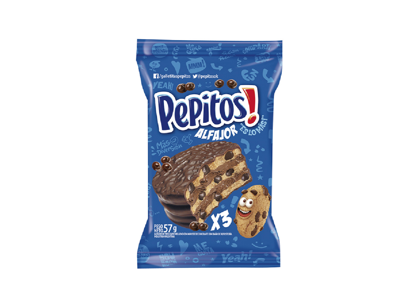 ALFAJOR PEPITOS x 57g