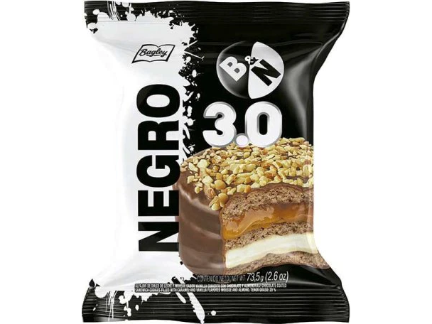 ALFAJOR BAGLEY NEGRO x 73g