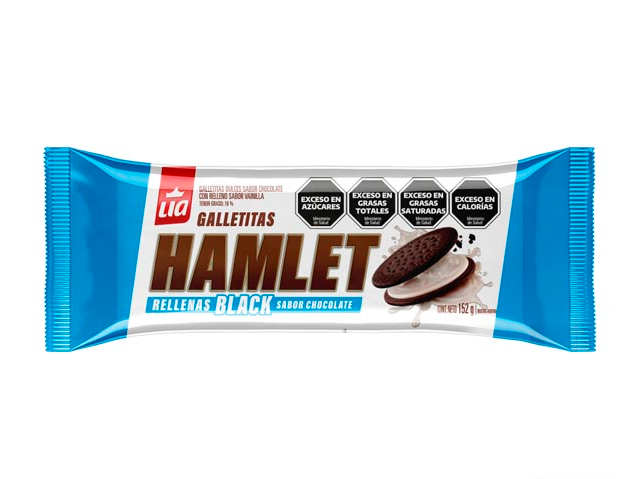 GALLETAS HAMLET RELL.BLACK 152g