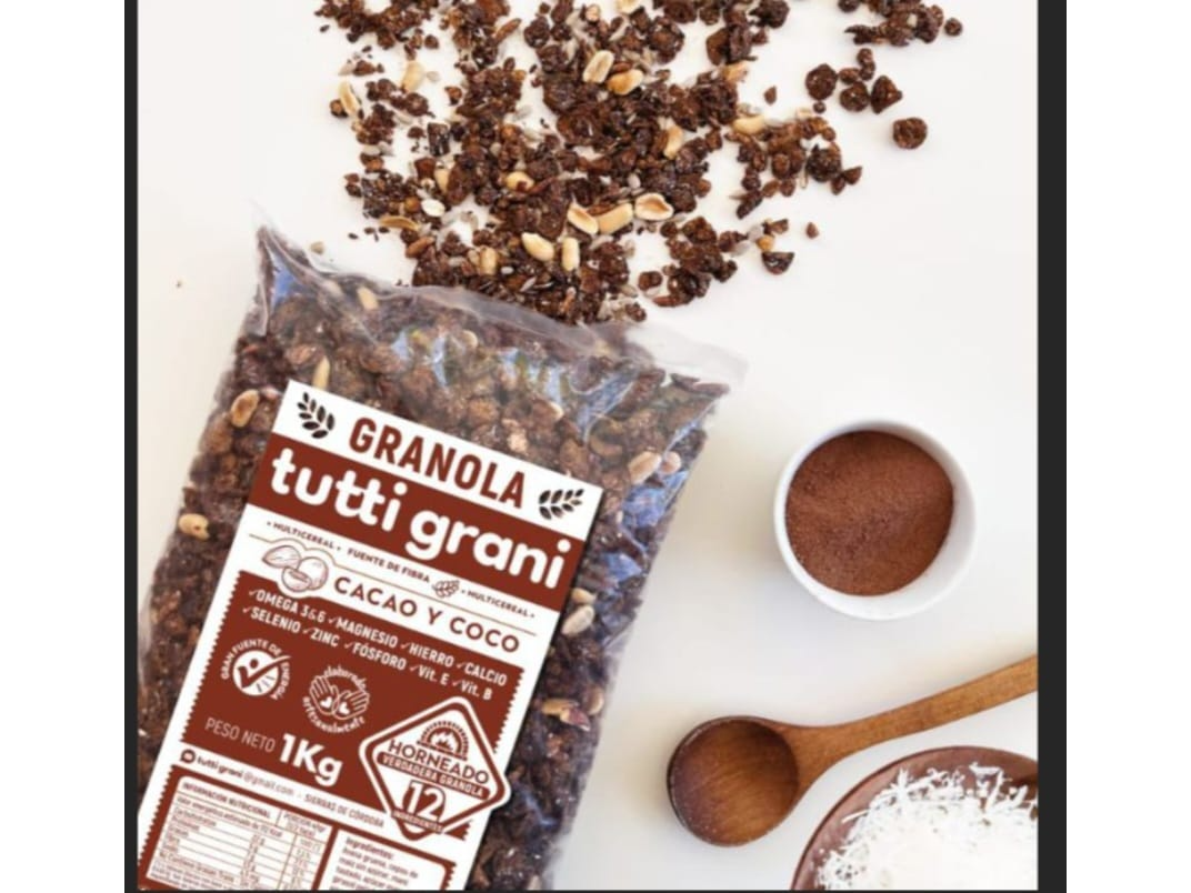 Granola cacao y coco x kg