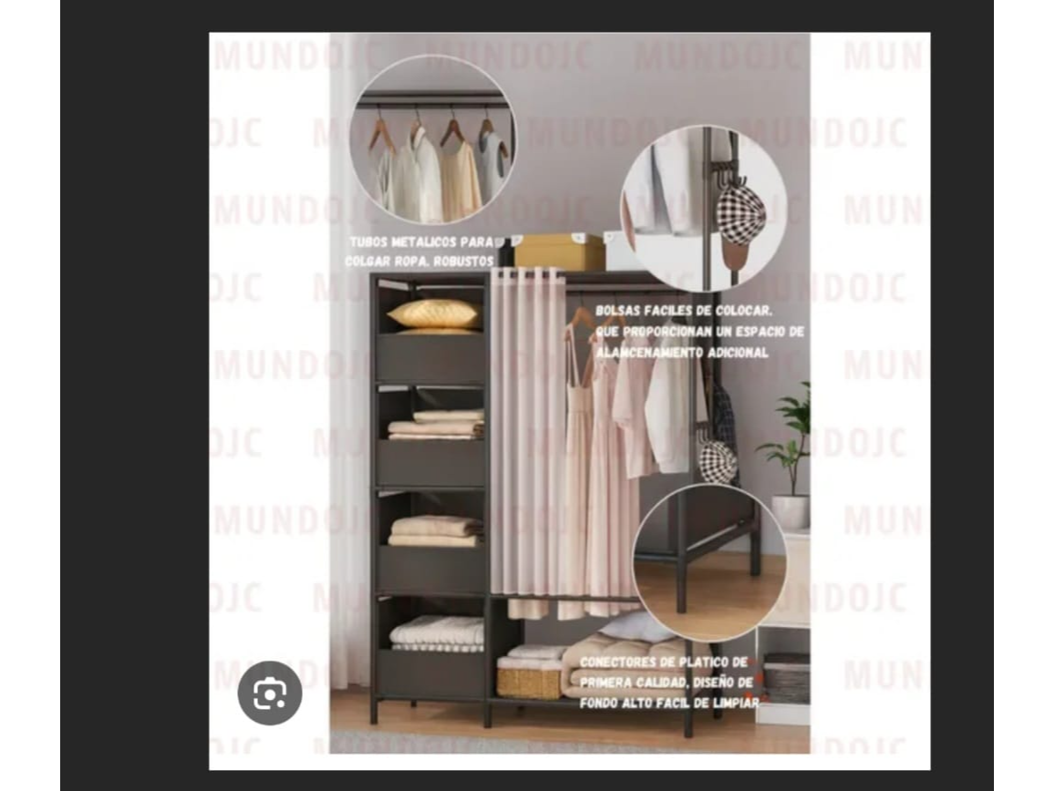 Ropero multifuncional 3 en 1 para armar