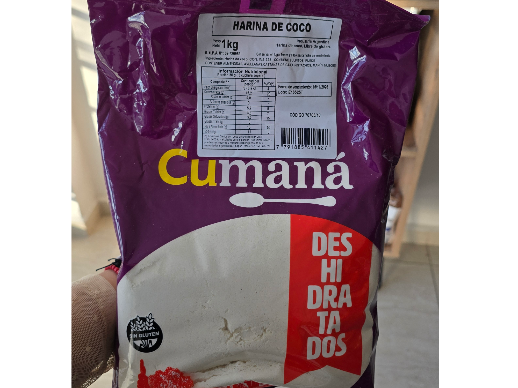 Harina de Coco Sin Tacc