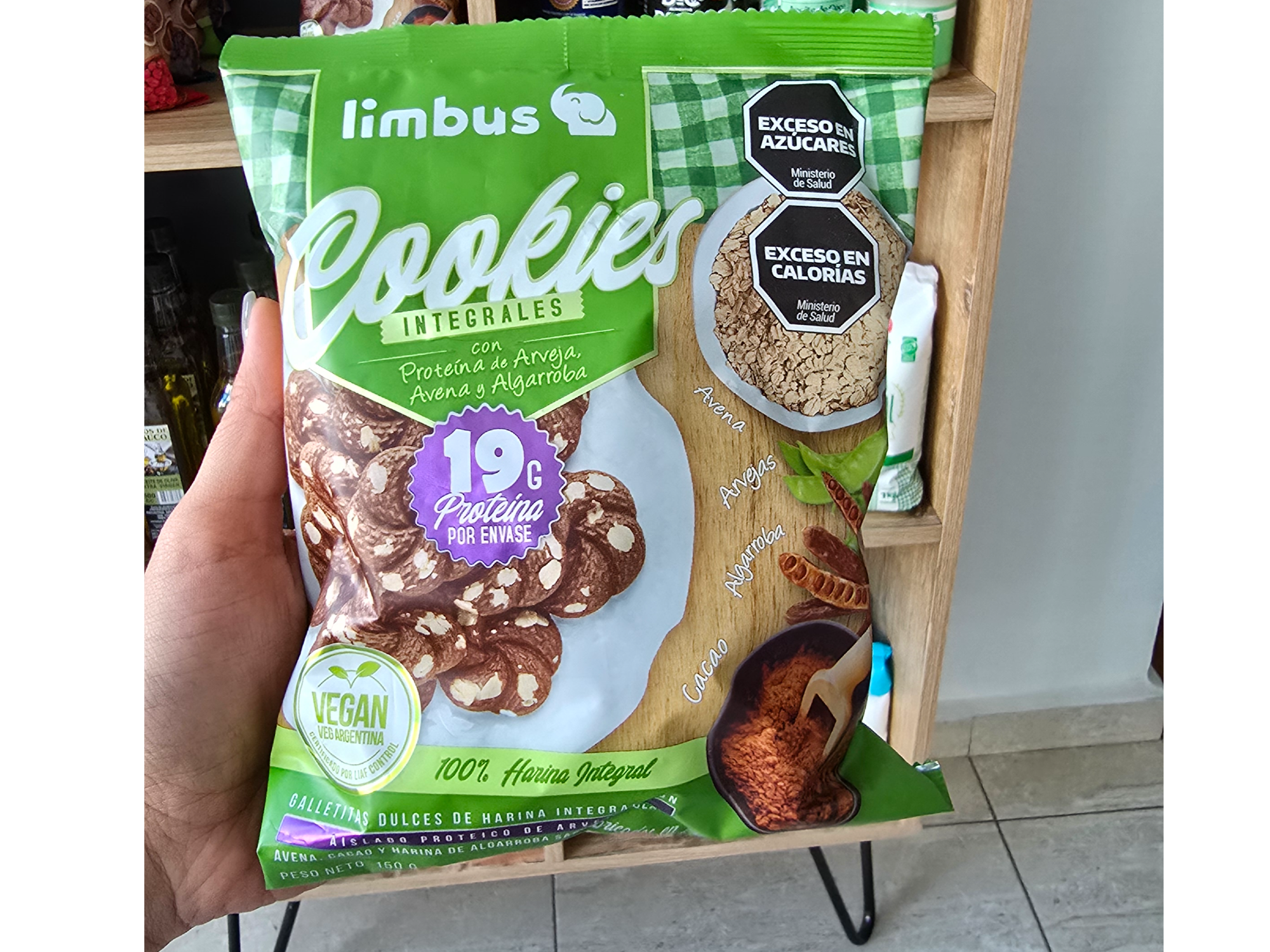 Galletas con proteina de arveja