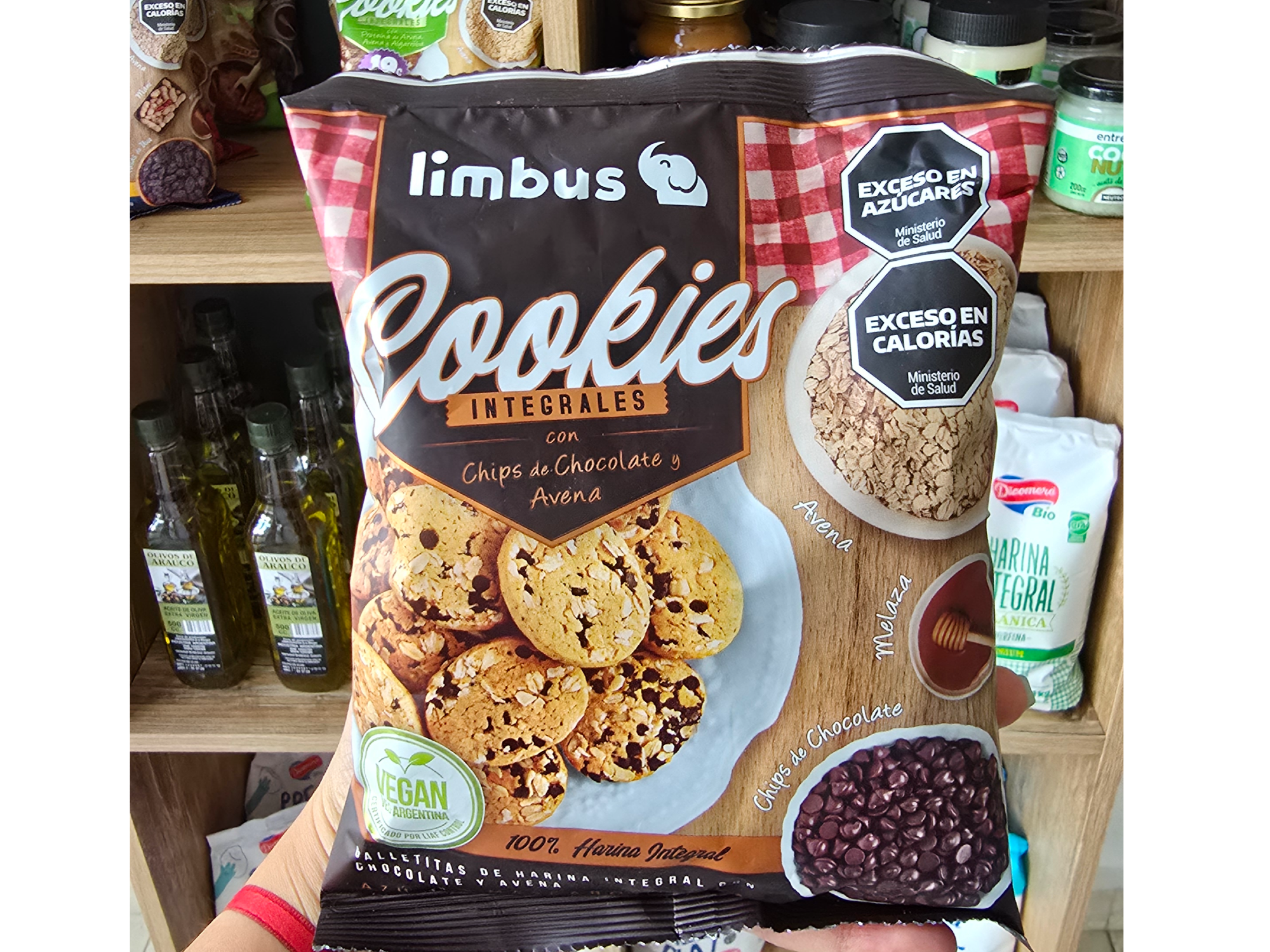 Galletas integrales con chips de chocolate