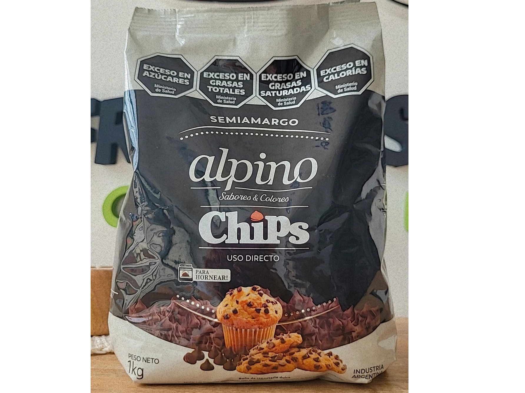 Chips de choco semiamargo Alpino