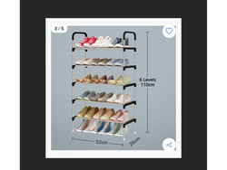 Organizador De Zapatos De Metal, 6 Niveles