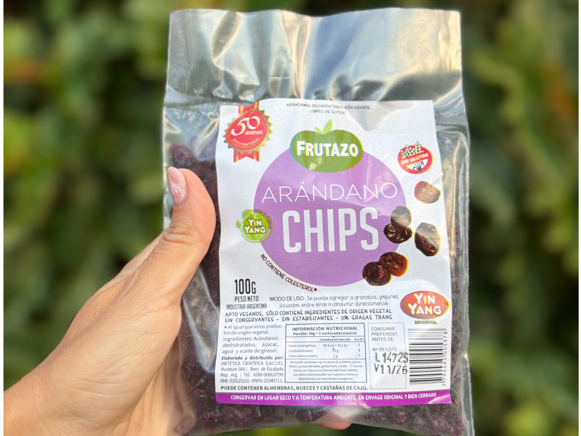 Arándanos deshidratados x100 gr