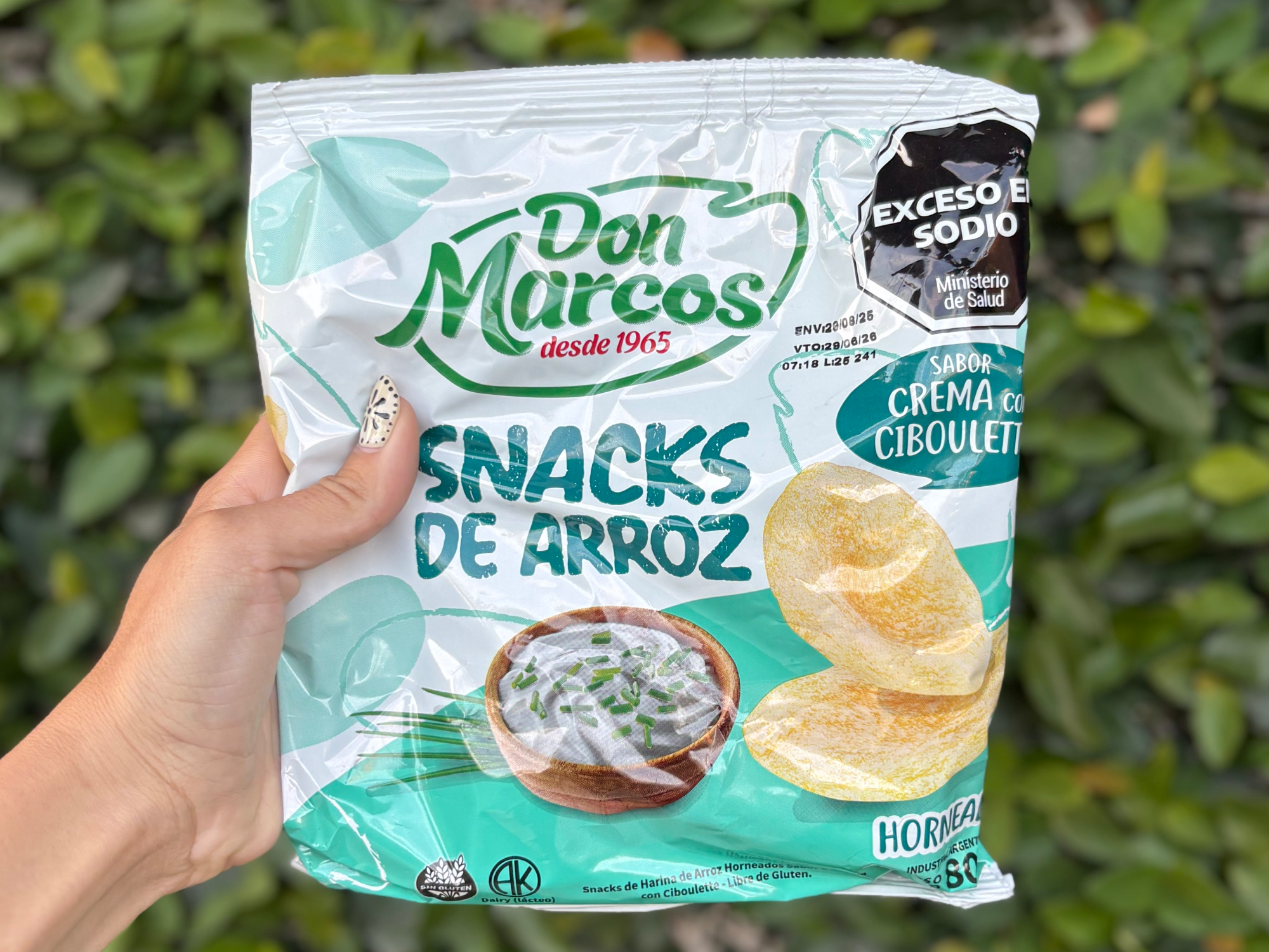 Snack sabor crema ciboulette