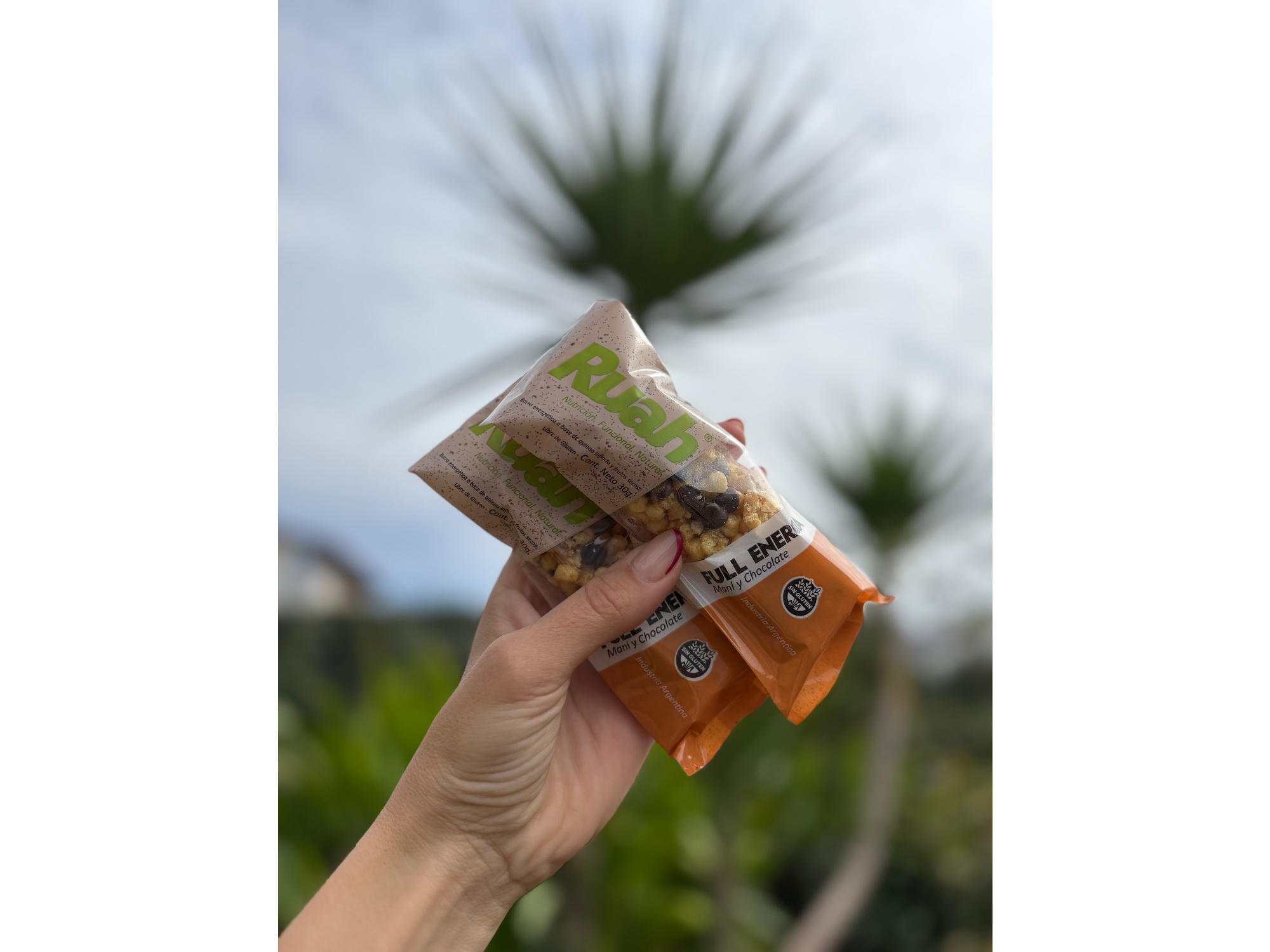 Barras Full Energía - con maní y chocolate