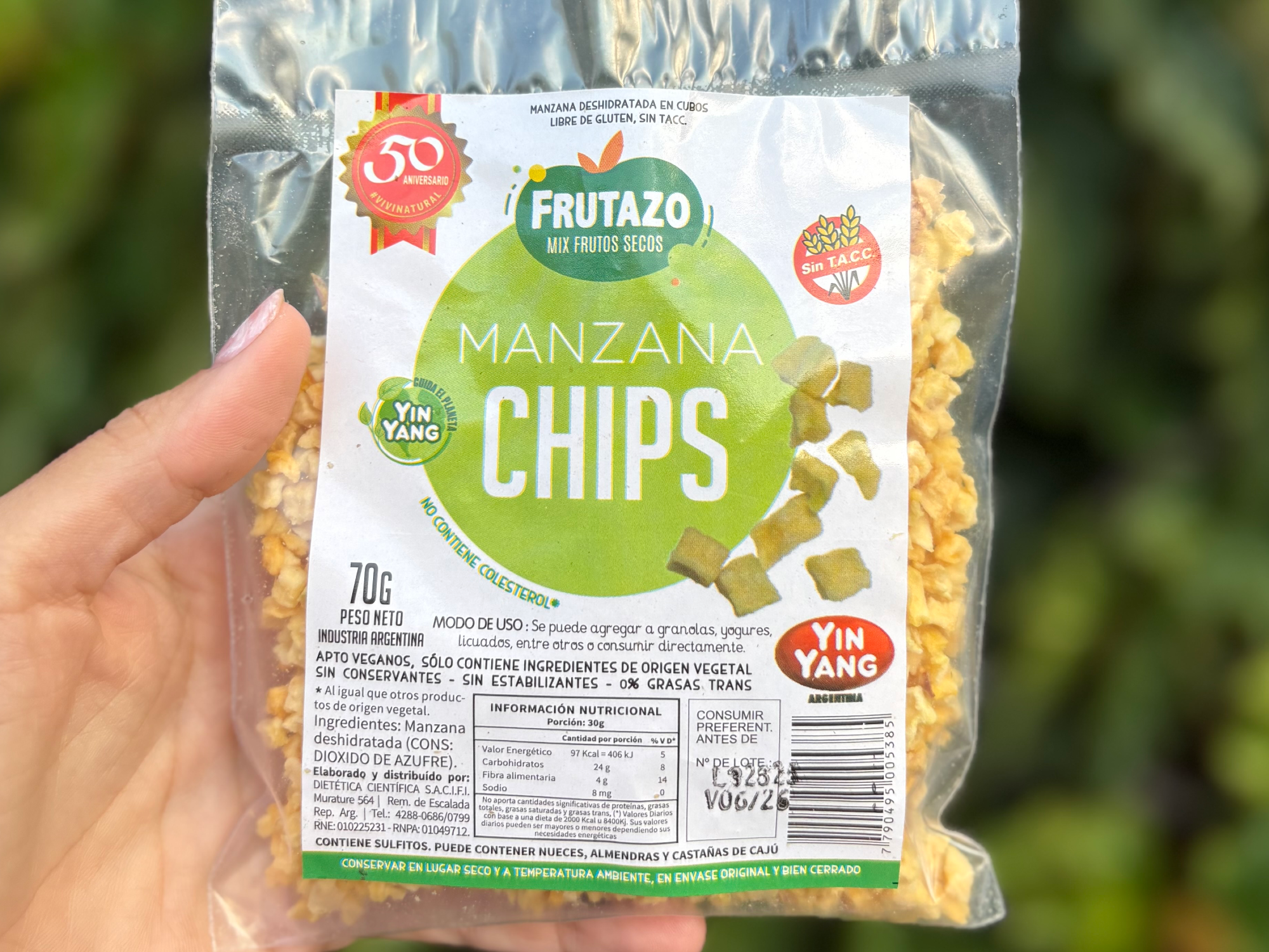 Chips manzana Frutazo x100 gr