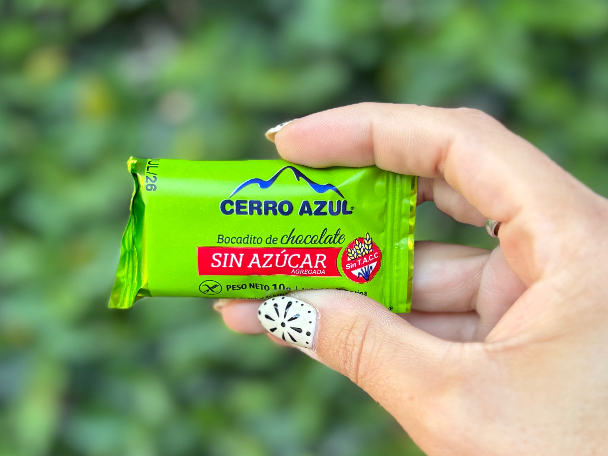 Bocadito de chocolate sin azúcar