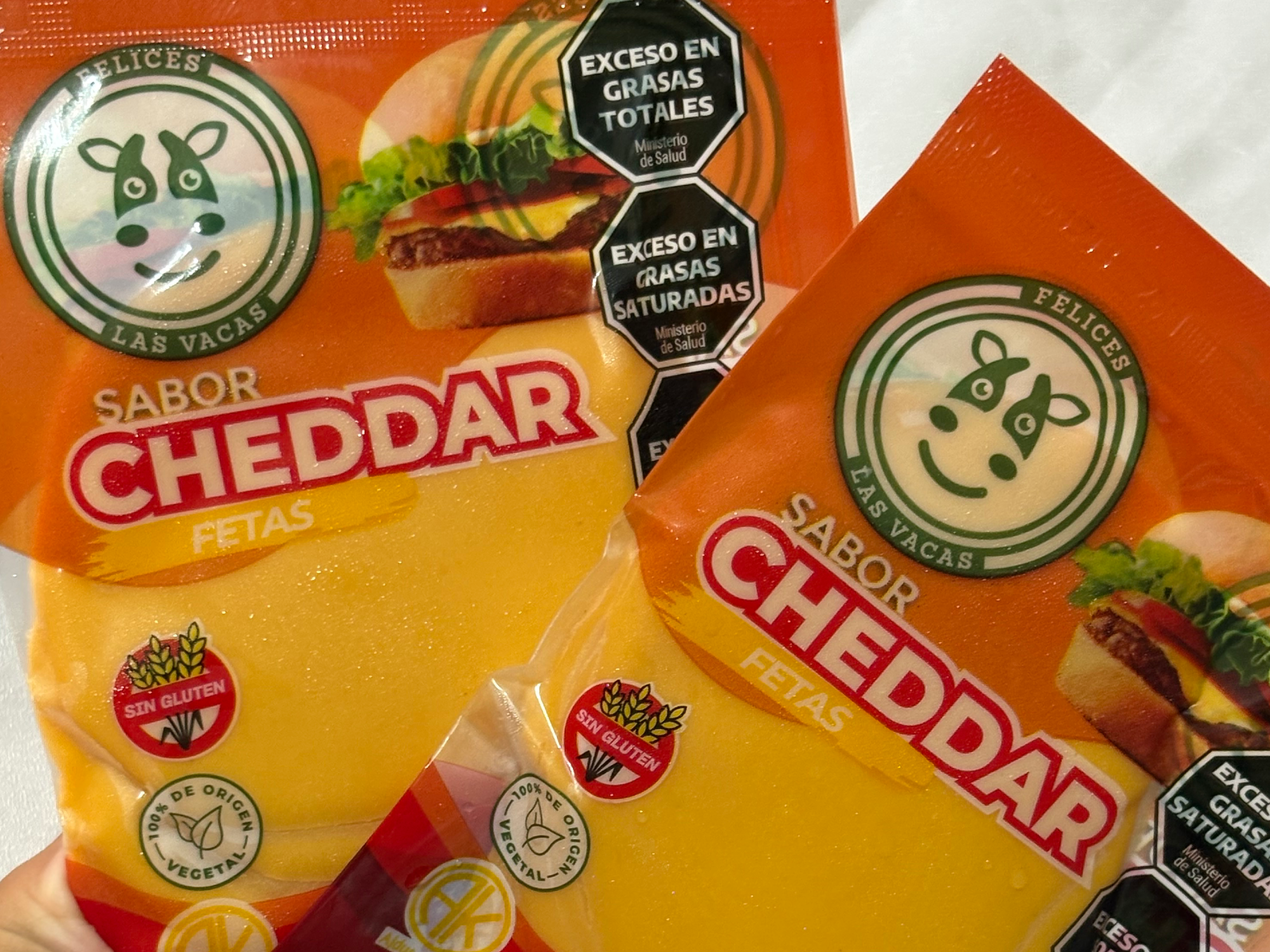 Queso Cheddar en fetas x150 gr