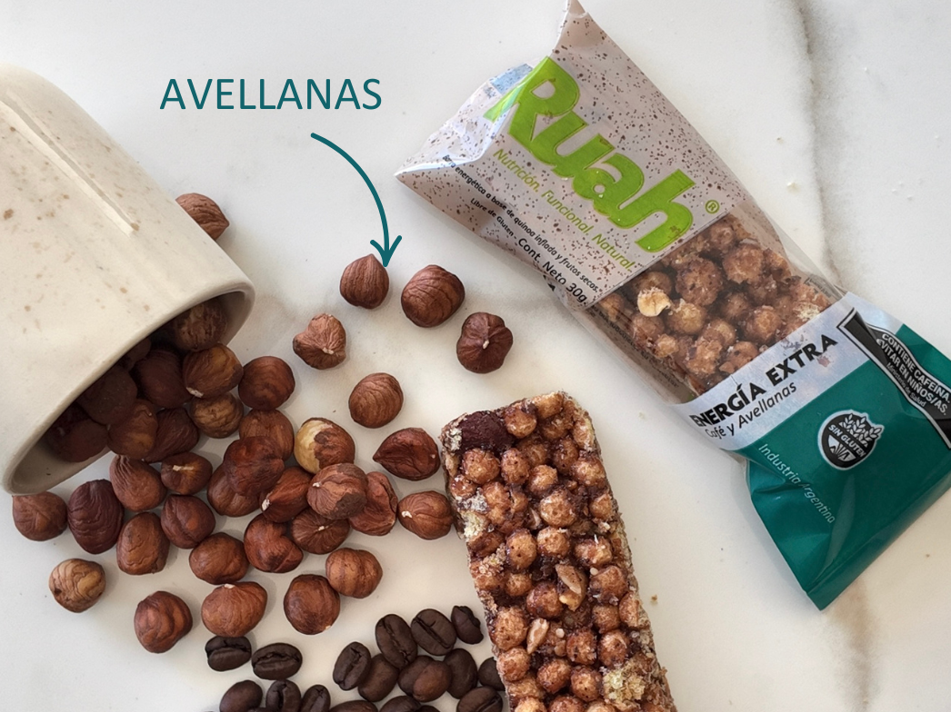 Barra ENERGÍA EXTRA - con Café y Avellanas