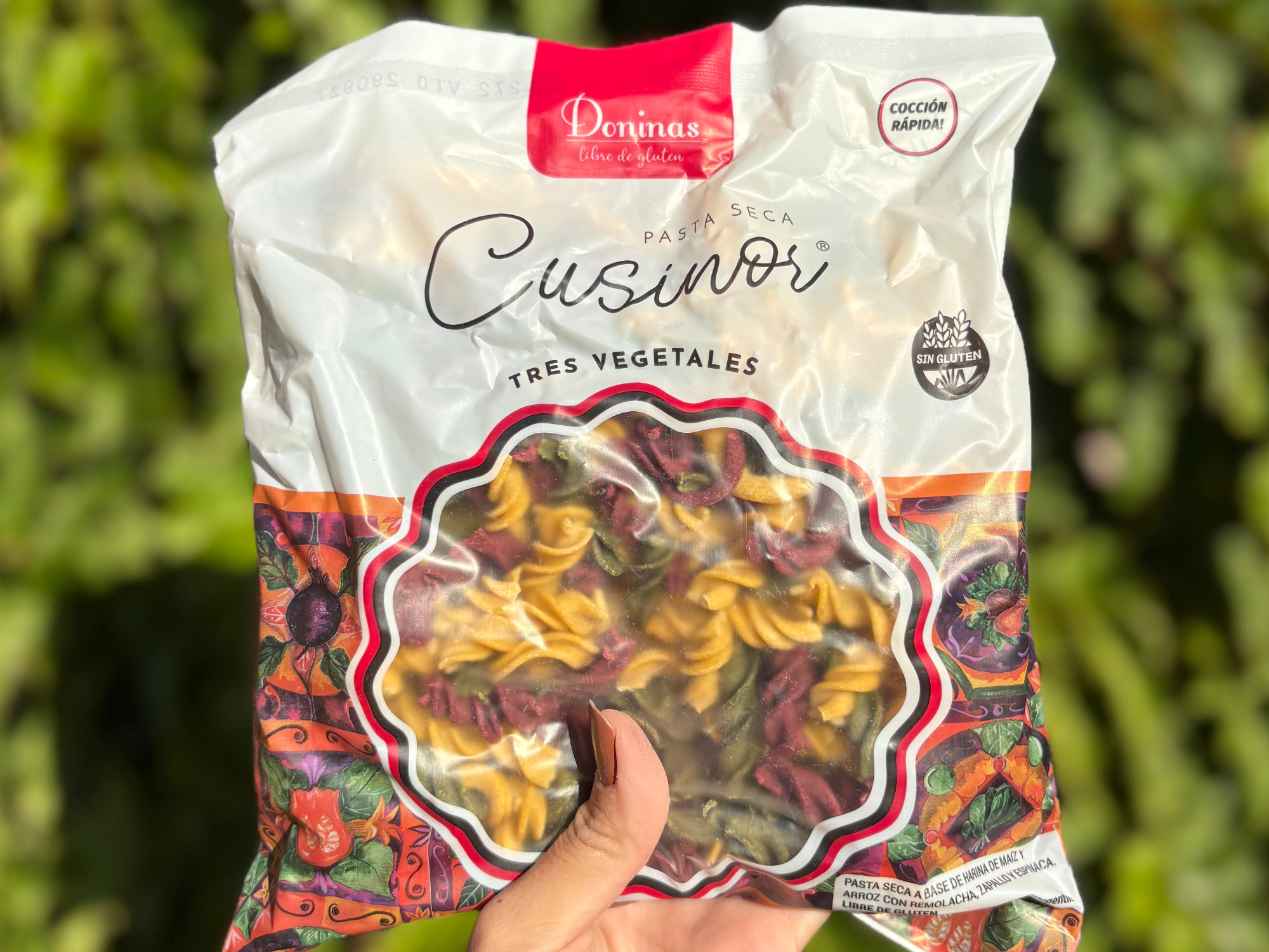 Tallarines 3 vegetales