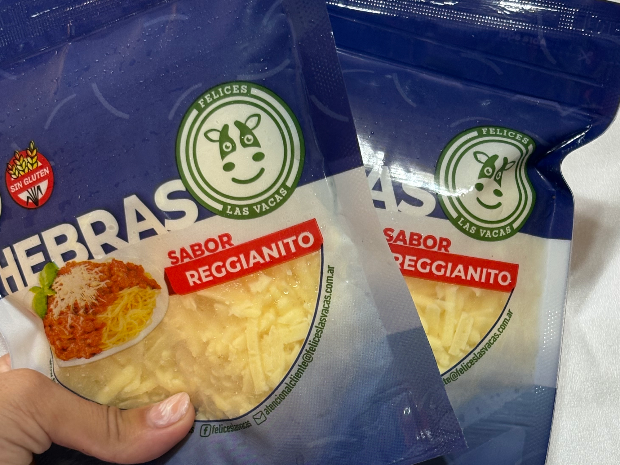 Queso en hebras Reggianito X 150 gr