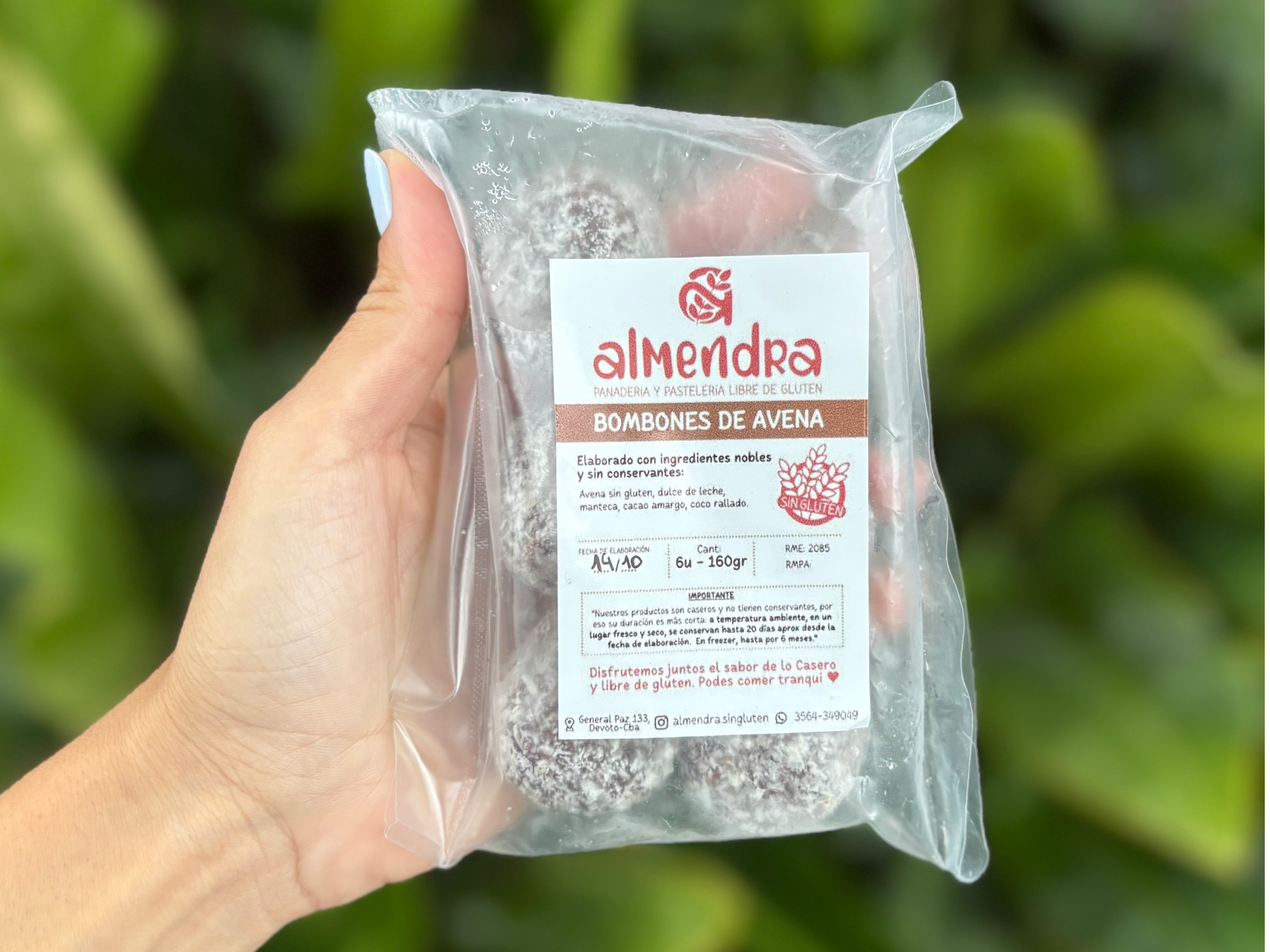 Bombones de avena x6