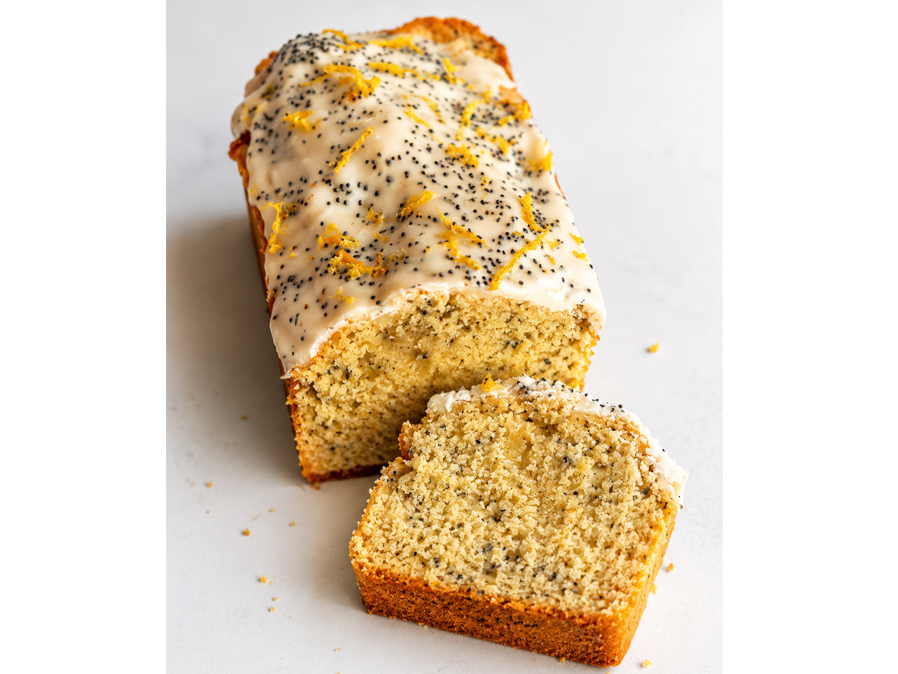 BUDIN LIMON Y AMAPOLAS