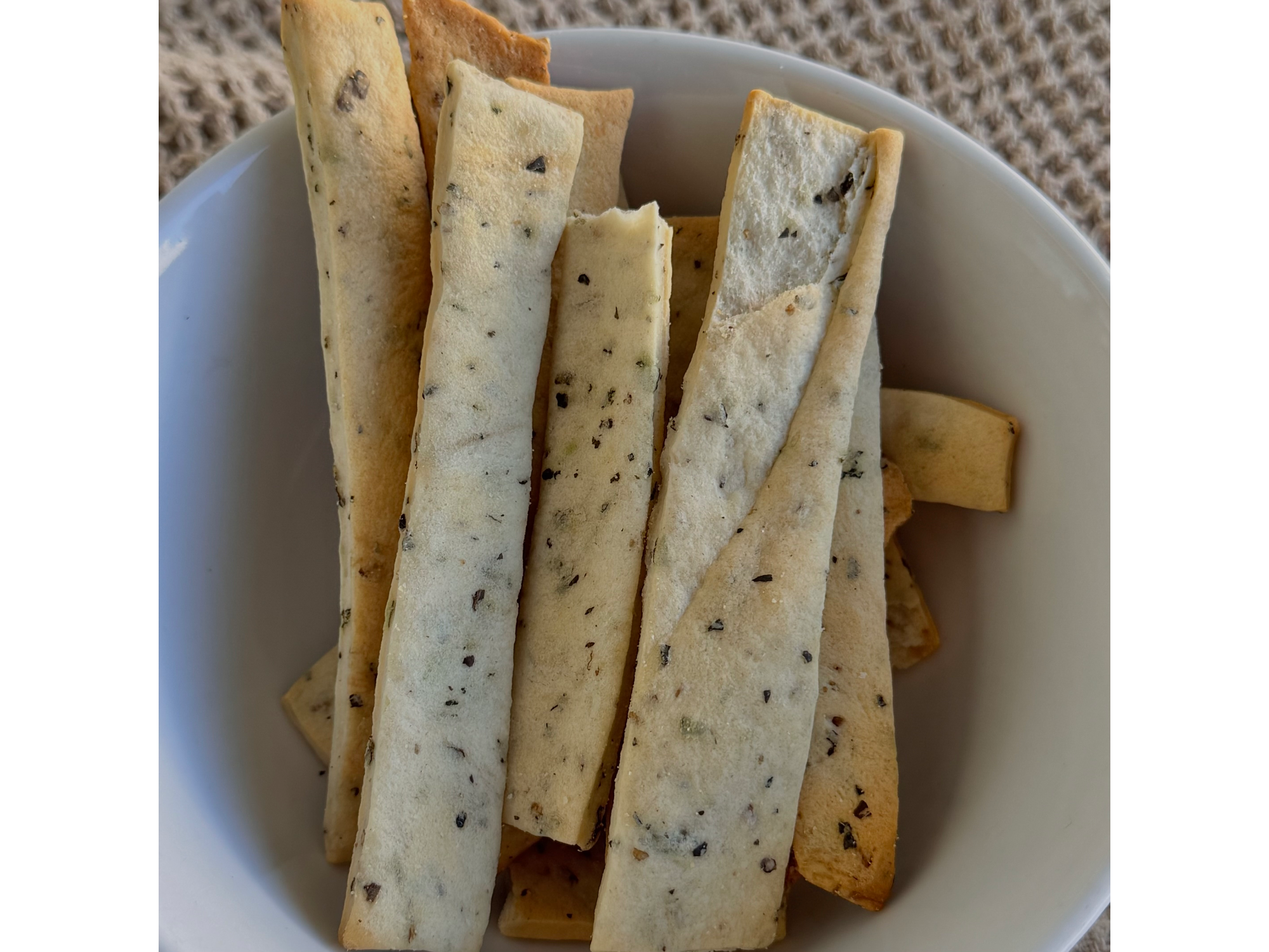 CHALITAS CON ALBAHACA