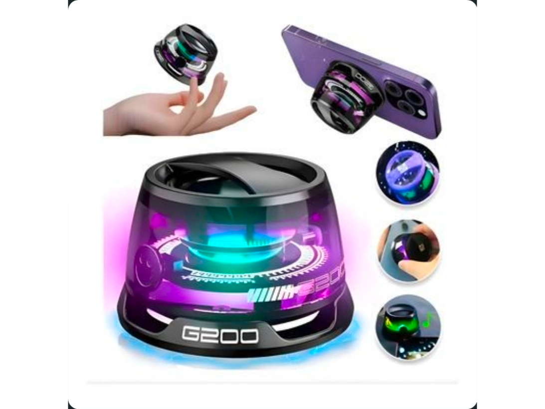 Parlante ext celular luz led