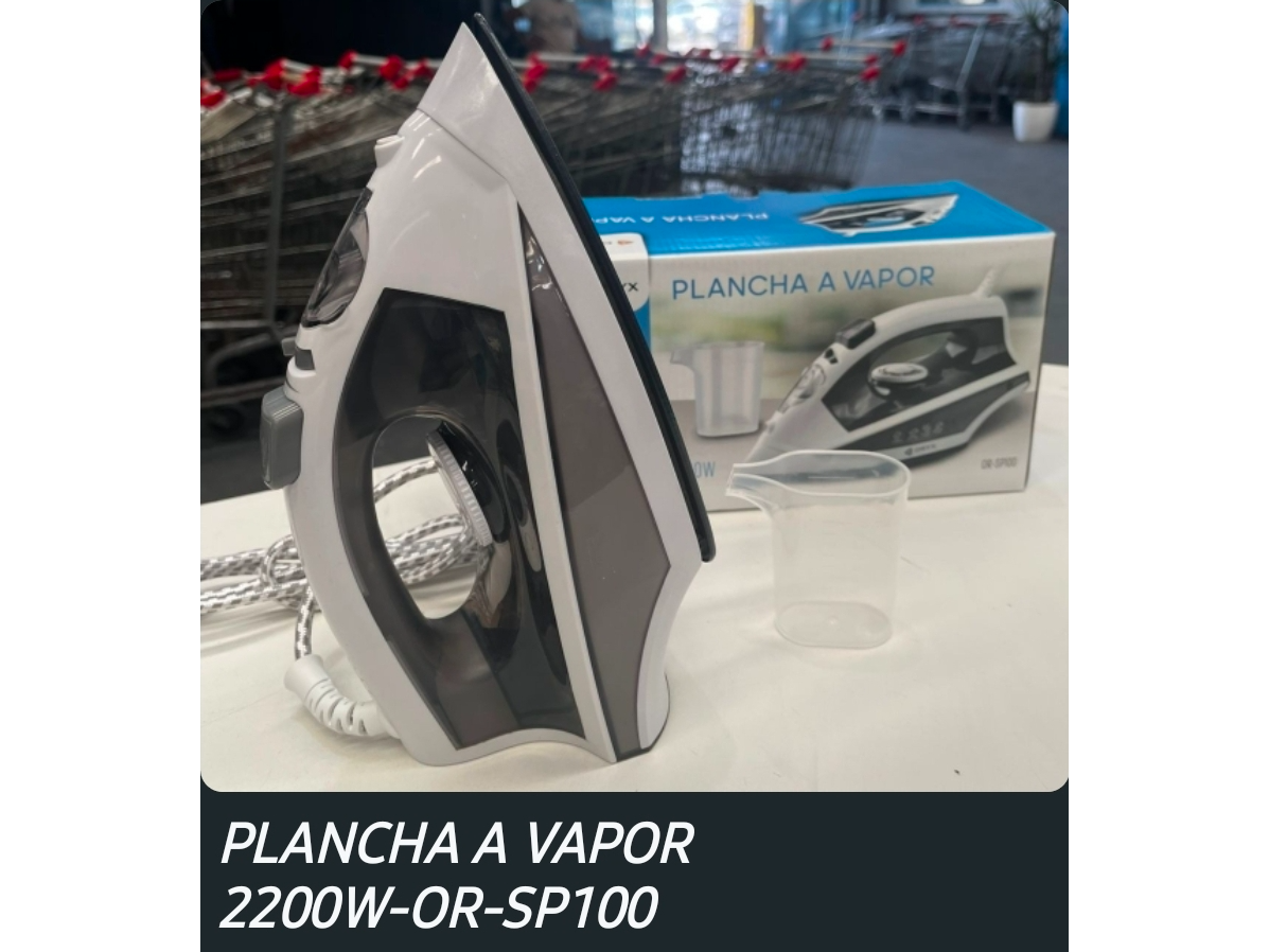 Plancha vapor acero 2200 w