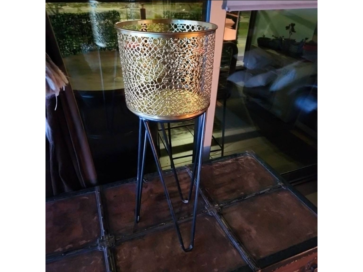 Porta macetas redondo