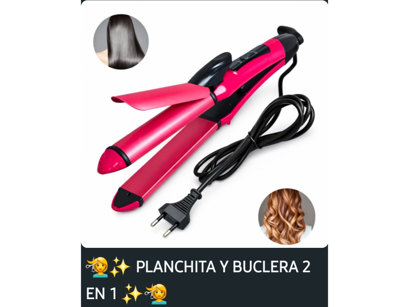 Planchita y alizadora flequillo