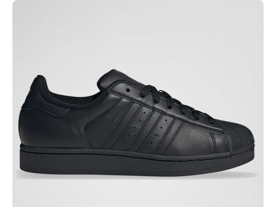 Zapas adidas original superstar black cuero 43,5