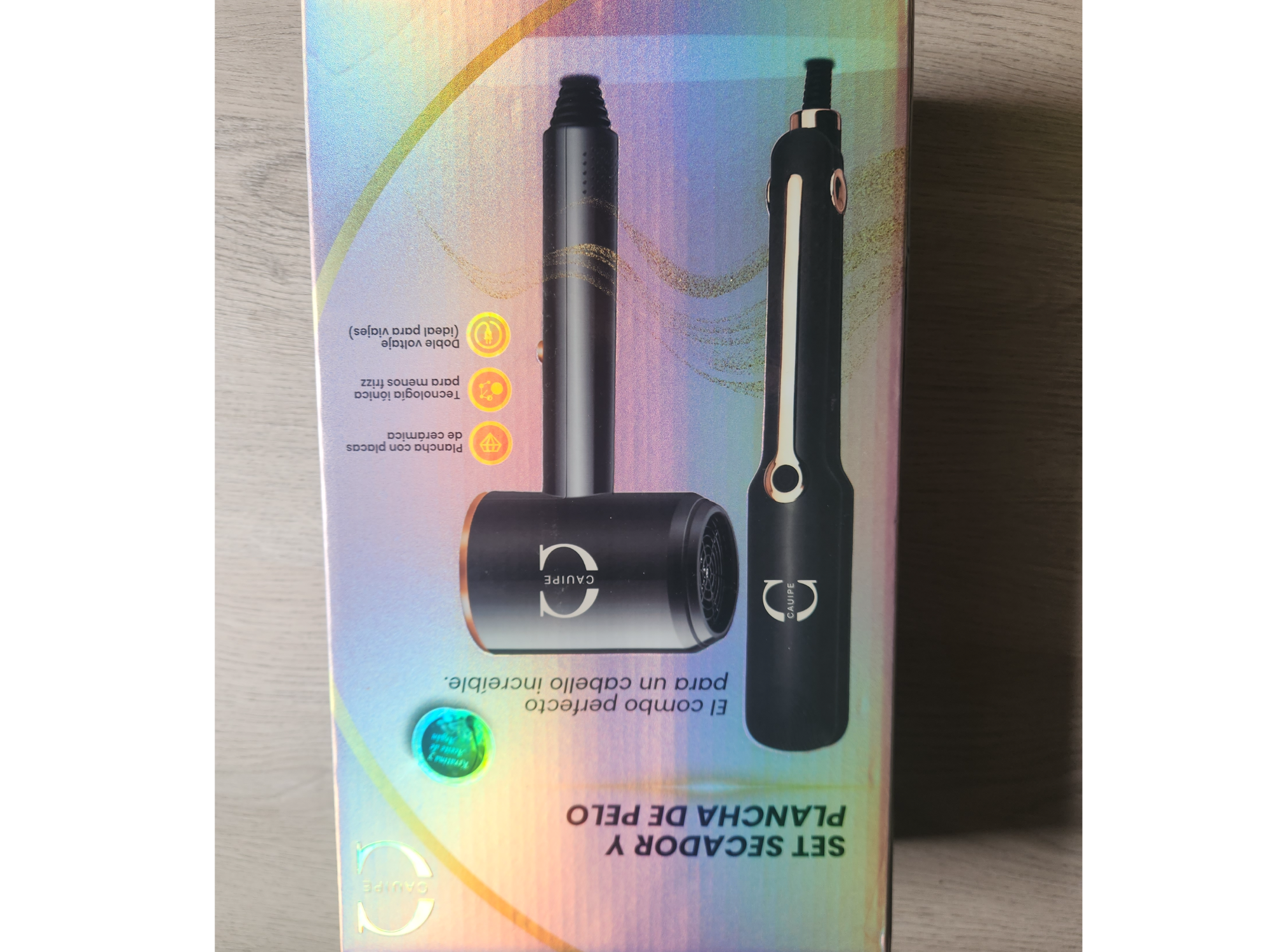 Set secador cab + planchita ultra